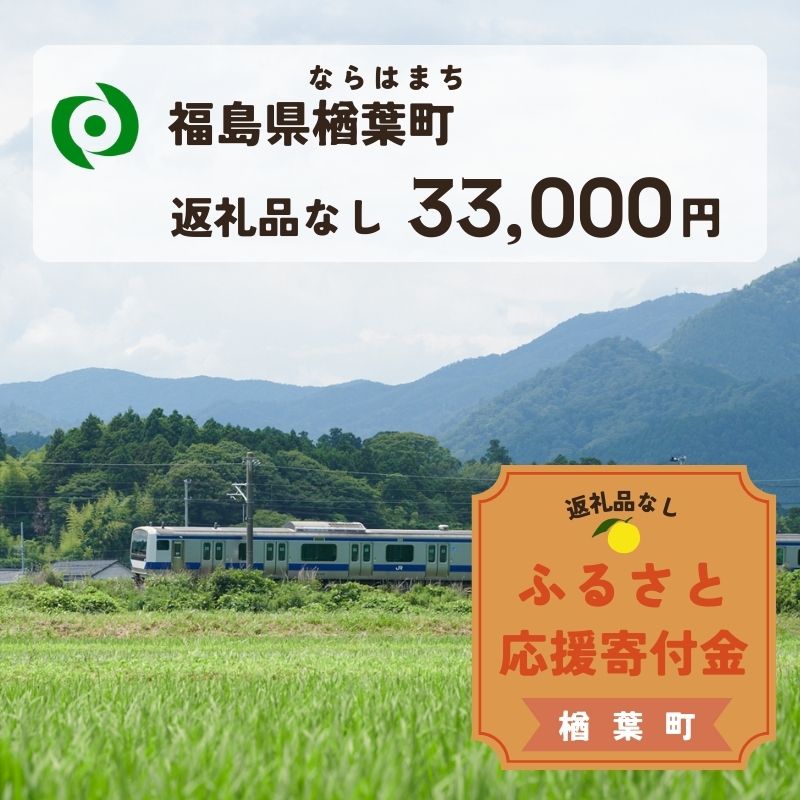 【ふるさと納税】【返礼品なしの寄附】福島県楢葉町 1口：33,000円 ［福島県 福島 楢葉町 寄附 おうえん 応援 しえん 支援 応援寄付金 寄付のみ 返礼品なし 返礼品なしの寄付 33,000円］