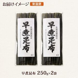 北連物産の早煮昆布 250g×2袋 計500g 釧路産 北海道 釧路町【1419669】