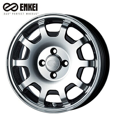 【ふるさと納税】雑貨 ENKEI 15inch 4本 アルミホイール all four Machining Black 軽自動車用 日用品 静岡県浜松市
