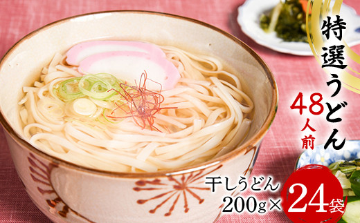 
特選うどん 48人前 （200g×24袋） 大沼製麺所 F2Y-3456
