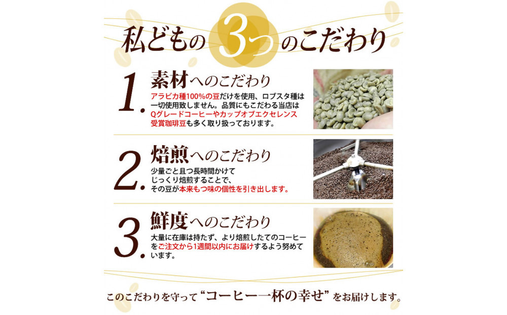 ドリップバッグコーヒー5つの味が楽しめるお得なセット 100杯分入り