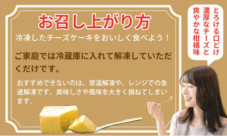 おりしま生チーズケーキ（460g）４種類の柑橘とホワイトチョコ 濃厚チーズがとろけるケーキ A085-024