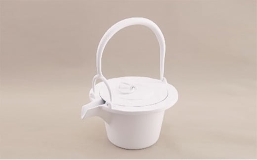 【高岡銅器】アルミ鋳物 燗鍋 市松白色 FAD-0697