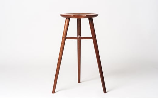 木工yamagen Crescent stool［walnut］【スツール 椅子 無垢 木 ウォールナット】