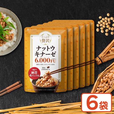 ふるさと納税 名古屋市 ナットウキナーゼ サプリメント たっぷり贅沢ナットウキナーゼ 6袋