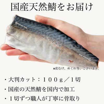 ふるさと納税 小松市 国産鯖の切り身 甘塩仕立て 10切れセット 小分け 冷凍サバ 骨取りさば |  | 02