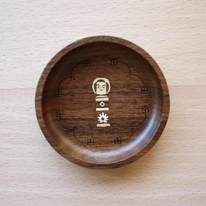 さぷりとれい 貝象嵌 岩手県 北上市 夢工房 B0437 小物入れ 豆皿 小皿 木工品 ハンドメイド 贈り物 ギフト プレゼント お祝い 記念品 雑貨 インテリア 岩手県 北上市 夢工房 かわいい 工