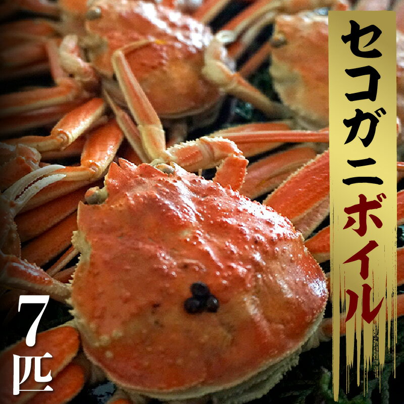 【ふるさと納税】【先行予約】【訳あり】セコガニボイル 7匹 【冷凍】約130g×7匹 1～2本足折れ セイコガニ かに 兵庫県 香美町産 松葉ガニ 産地直送 メスガニ 内子 外子 グルメ 冬の味覚 季節限定 蟹 絶品グルメ お取り寄せ 冷凍便 送料無料