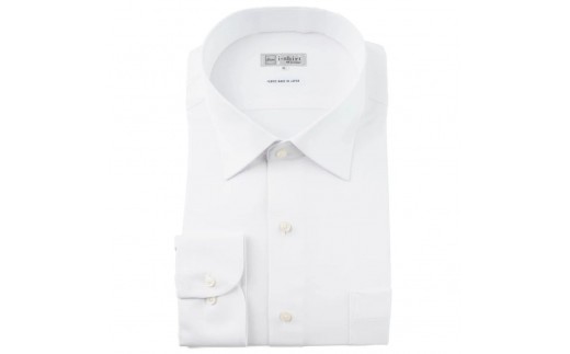 ［大きいサイズ店 フォーエル］i-shirt（アイシャツ）メンズ 長袖 白無地 セミワイド 3Lサイズ（首回り46cm／裄丈88cm）