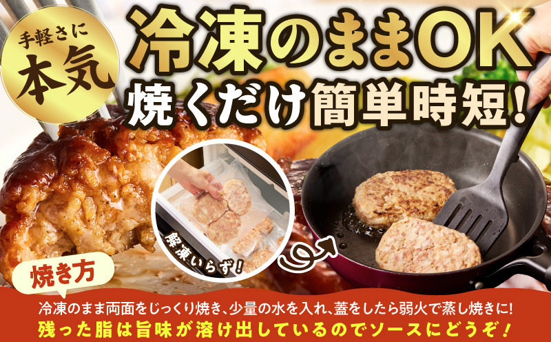 CFX0115 肉の泉佐野 ハンバーグ 30個（合計3.6kg）【黒毛和牛 なにわポーク入り 120g×30個 小分け 冷凍 ストック 人気 総菜 はんばーぐ 訳あり 簡単調理 おかず お弁当】