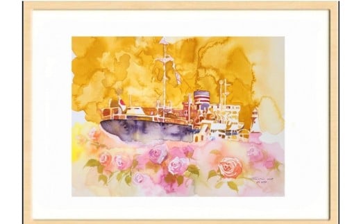 
                  水彩画作品　No,490
                