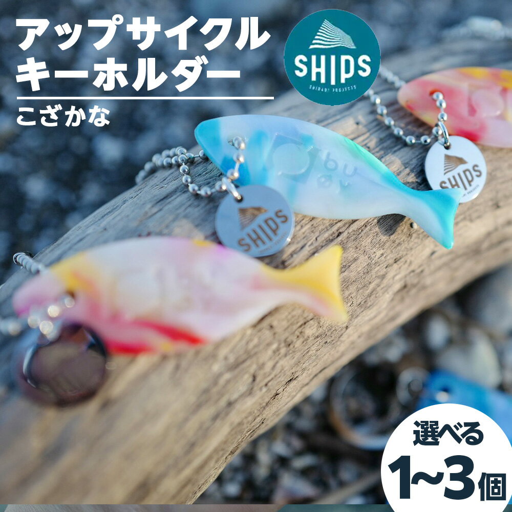 【ふるさと納税】白老産海洋プラスチックゴミのアップサイクル キーホルダー 選べる1個～3個 (さかな型) SR004キーホルダー リサイクル プラスチック アクセサリー 雑貨 北海道ふるさと納税 白老 ふるさと納税 北海道