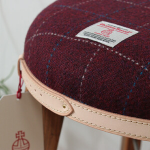 ハイスツール 【ボルドー】HARRIS TWEED（ハリスツイード）