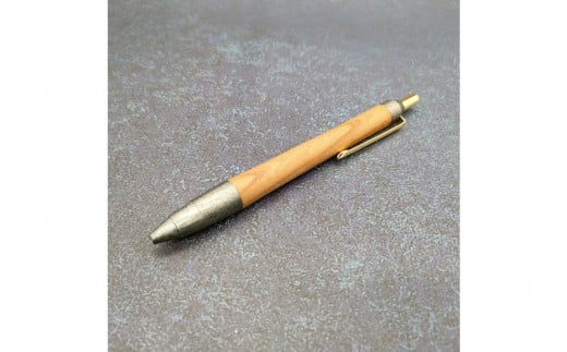 Baton Dor　欅（けやき）木軸ペン・ノック式ボールペン　スペシャルエディション【燻し銀月】
