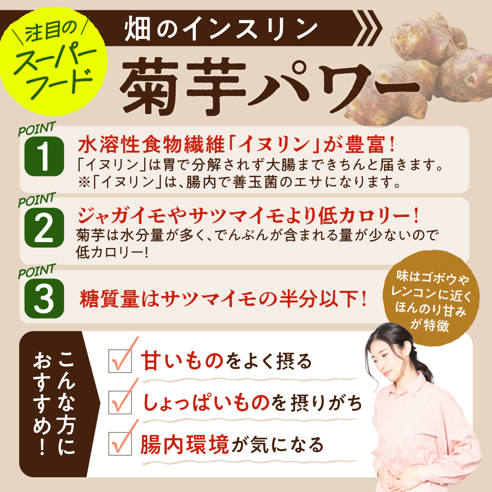 菊芋チップス　1個(50g)と 菊芋チップスと りんごチップス のミックス1個(40g) セット ノンフライ　【 菊芋チップス りんごチップス イヌリン 菊芋 きくいも キクイモ りんご 林檎 リンゴ