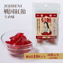 【ふるさと納税】【JOJIBENI】アミノ酸たっぷりの紹興酒を使った 戦国紅飴　春日局うめ味 個包装　10袋入り（計100粒）【クインズゲイトオリジナル】