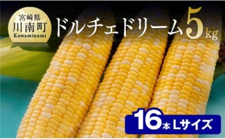 【令和8年発送】宮崎県産とうもろこし朝どれ！守部さんちのドルチェドリーム (L)5kg スイートコーン