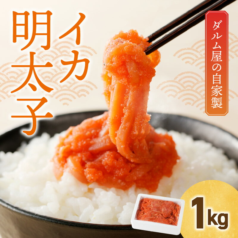 【ふるさと納税】イカ明太子 1kg 自家製 辛子明太子 辛子めんたいこあえもの 福岡県 久留米市 焼き鳥ダルム屋 お取り寄せ グルメ 明太子 いか ごはんのおとも おかず 和え物 おつまみ 酒の肴 アレンジ 和風パスタ お茶漬け 食品 食べ物 冷凍 送料無料