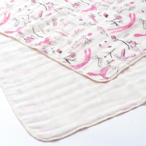 くるみの木 ベビーセット（ピンク）(おくるみ・ハンカチ・スタイ)【krm08】