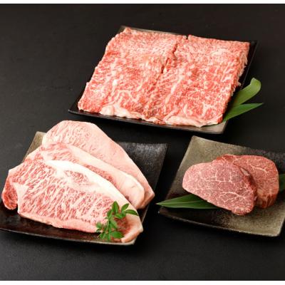 ふるさと納税 天城町 徳之島 天城町 鹿児島黒牛 すき焼き&ステーキセット (計約2.4kg) 3種のパパイヤスパイス付き |  | 02