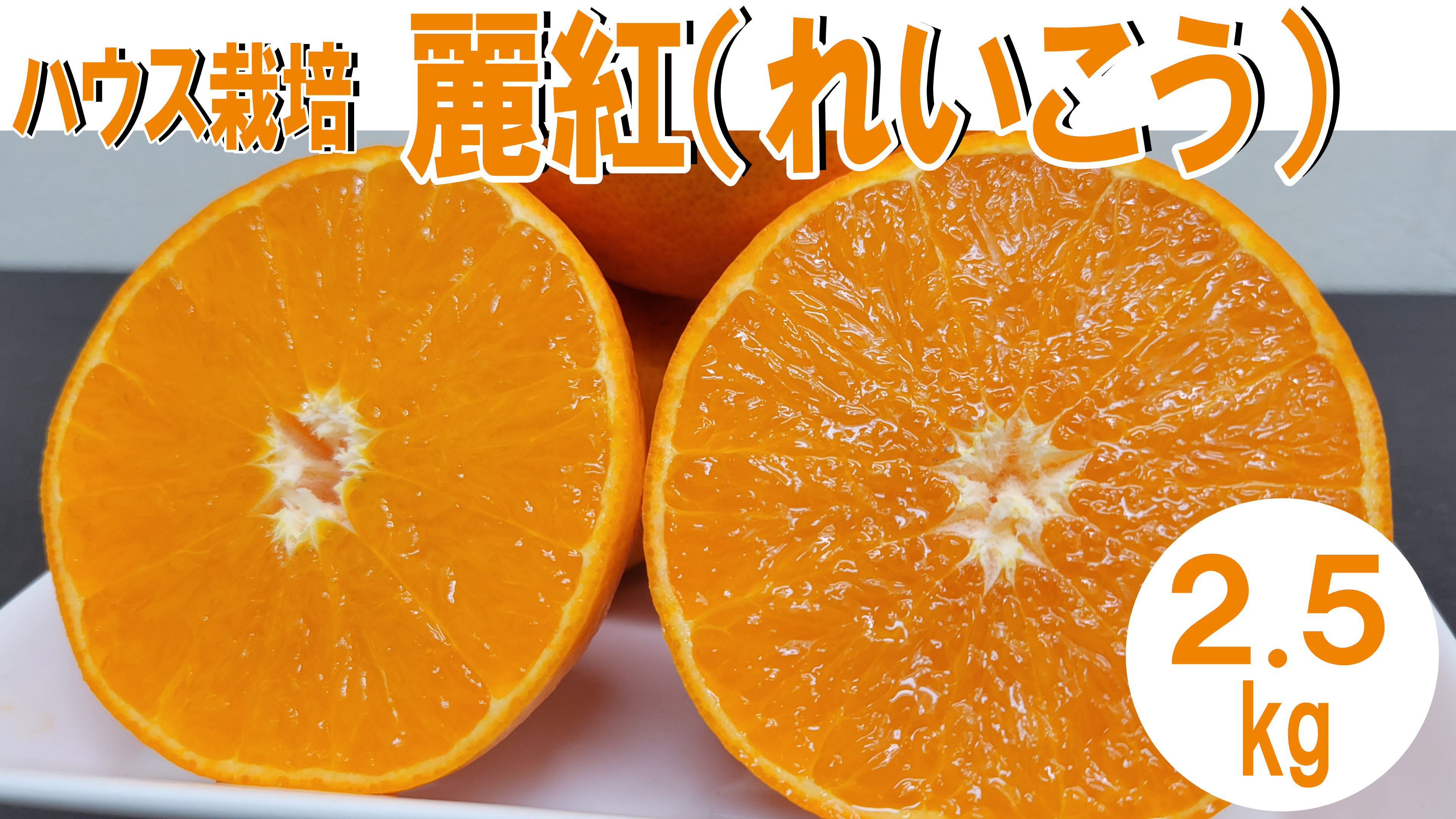 
ベリー・レア・ファームのみかん「麗紅(れいこう)」2.5kg
