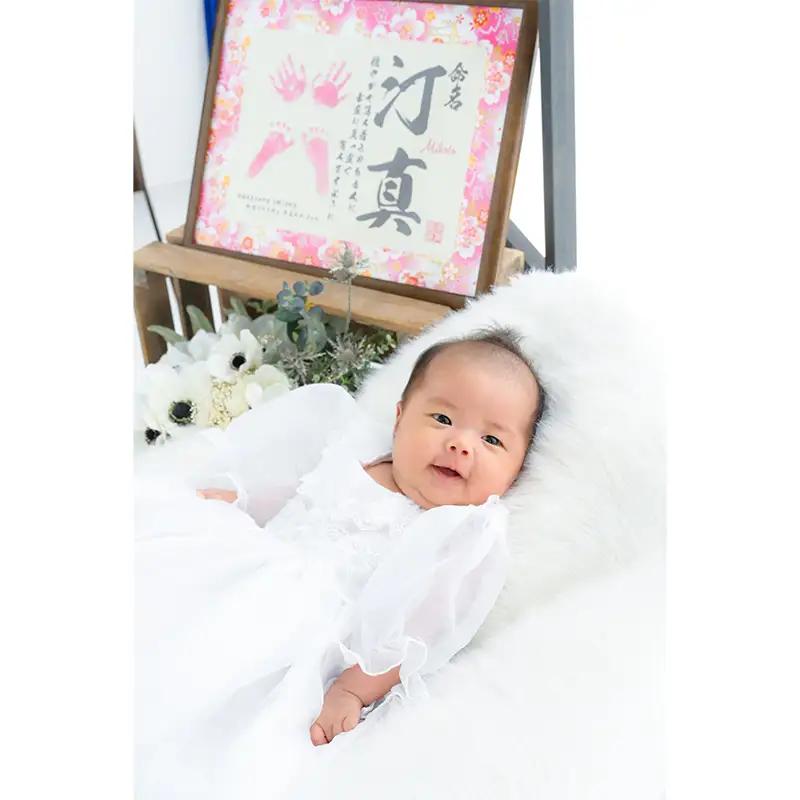 京都府舞鶴市 キクヅル お宮参り撮影プラン ： ミルク ベビードレスレンタル・写真撮影・アルバム・データ込み