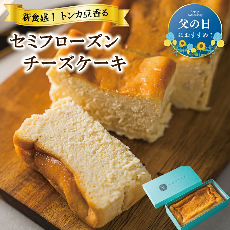 【ふるさと納税】 新食感 トンカ豆 香る セミフローズン チーズケーキ 450g ふるさと ふるさと納税 人気 お菓子 洋菓子 おやつ スイーツ おすすめ セレクト チーズケーキ 定番 フローズン ご褒美 半解凍 トンカ 香り パティスリーパパ
