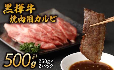 焼肉 カルビ 黒樺牛 A4～A5等級 焼肉用カルビ 250g×2 計500g
