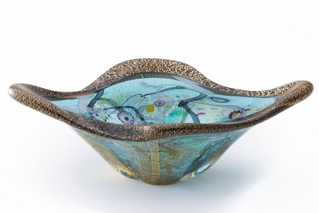 金・プラチナ象嵌「光琳」1983J.CAVIAR　BOWL 皇煌（こうおう）【カラー：グリーン】_A0092-003