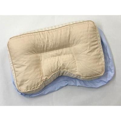 ふるさと納税 泉大津市 プロトレーナーが薦める　横向きに寝やすいそばがら枕　専用ブルー枕カバー付き