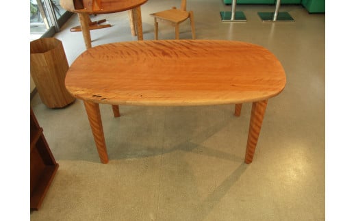 ミズメ桜　楕円テーブル