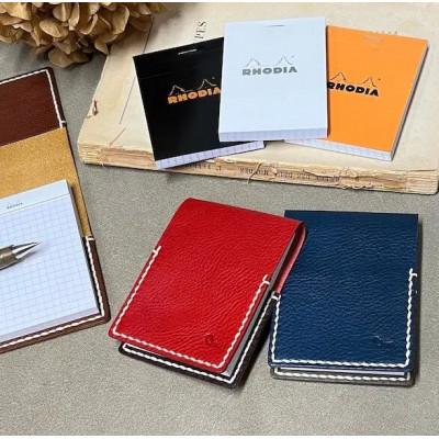 ふるさと納税 宇部市 【革小物one】rhodia cover(ロディアカバー)グレー |  | 01