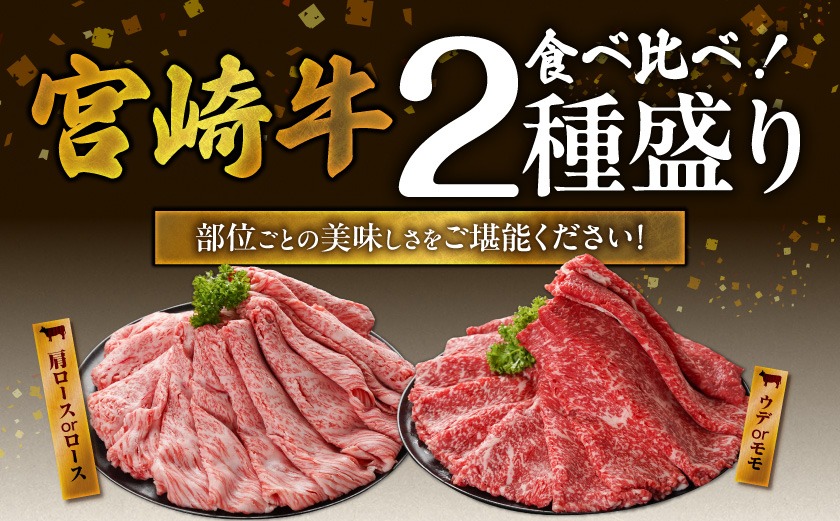 宮崎牛しゃぶしゃぶ2種セット500g×4パック_AF-N2-003-2000