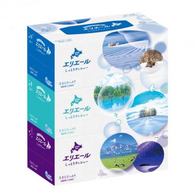 ふるさと納税 赤平市 【赤平市限定】エリエール北海道しっとりティシュなまらたっぷり　240W3P×10パック