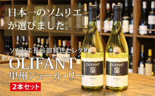 【ソムリエ長谷部賢氏セレクト】OLIFANT 甲州シュール・リー　2本セット【008-005】