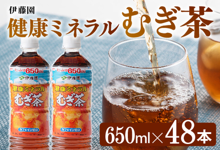 伊藤園 健康ミネラル むぎ茶 650ml×48本 PET【お茶 お茶麦茶 ムギ茶 飲料お茶麦茶 水分補給お茶麦茶 ソフトドリンクお茶麦茶 備蓄お茶 ペットボトルお茶麦茶 カフェインゼロお茶麦茶 カロリーゼロ お茶 麦茶 むぎ茶】