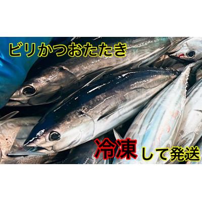 ふるさと納税 南国市 モチモチ食感!冷凍ビリかつお刺身250g×1節(醤油・ニンニク・タレ付き) |  | 01