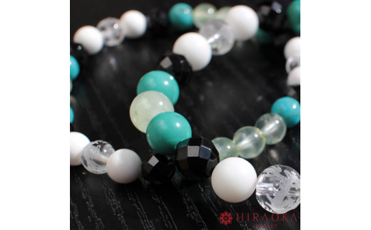 仕事運アップ！パワーストーンブレスレット(仕事03)･6mm玉 (16.8cm)