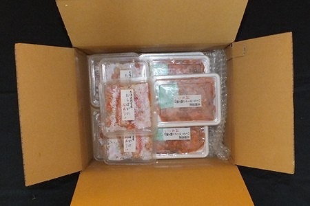 【北海道根室産】ボイルたらばがに剥き身100g×5P・いくらサーモン親子漬120g×5P F-42015