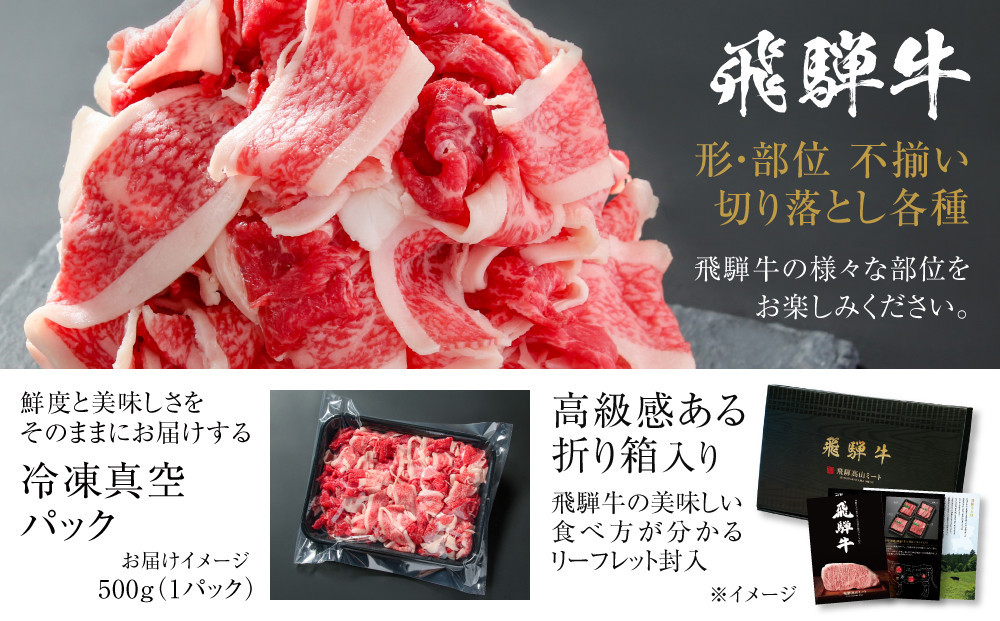 【定期便】全6回 飛騨牛 切り落とし | 訳あり 肉 お肉 切り落とし 薄切り すき焼き すきやき 黒毛和牛 和牛 牛肉  飛騨高山ミート MZ111