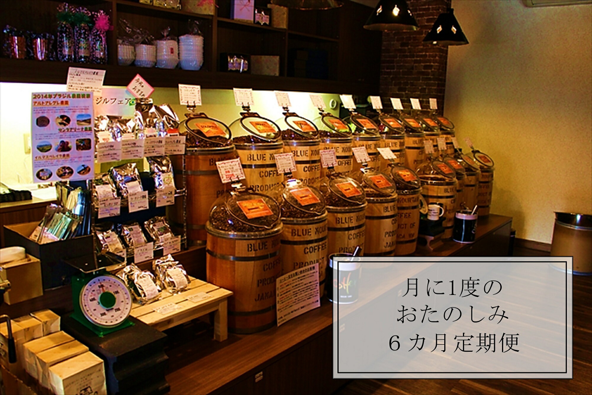 【ふるさと納税】096B コーヒー定期便【豆】毎月200g×3種類　6回