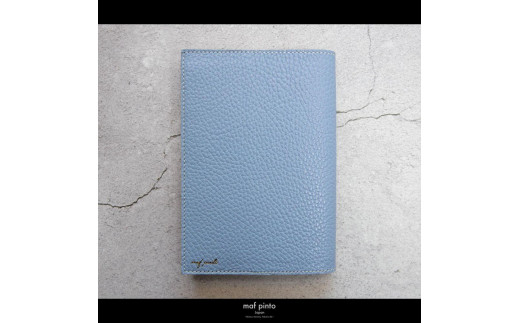 maf pinto (マフ ピント) レザーブックカバー文庫サイズ ADRIA LINE ライトブルー 本革 日本製