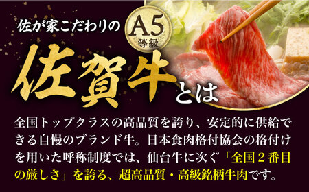 【6回定期便】A5等級 佐賀牛 すき焼き・しゃぶしゃぶ用 モモ 600g（300g×2パック）/ナチュラルフーズ[UBH060]
