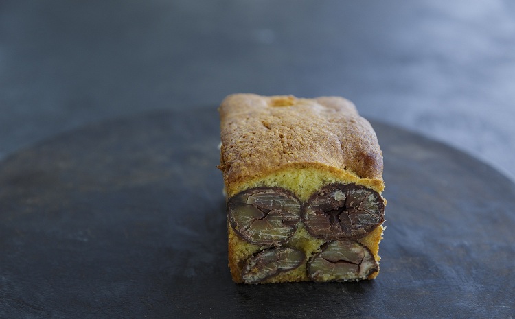 渋皮栗のパウンドケーキ 【 京都 丹波栗 くり 国産 和栗 栗のお菓子 スイーツ 秋 渋皮煮 マロン 濃厚 クリーム 菓歩菓歩 】※北海道・沖縄・その他離島は配送不可