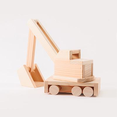 ふるさと納税 津山市 手作り木工工作キット　ショベルカー |  | 01