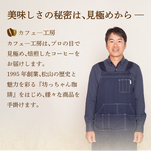 コーヒー 定期便 200g × 6回 【 粉 】 (坊っちゃん珈琲深煎りマンデリン) 自家焙煎 コーヒー 坊っちゃん珈琲 新鮮 愛媛県 松山市【CK017_ground】