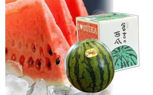 極実西瓜1玉　2L