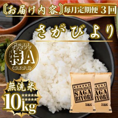 ふるさと納税 佐賀県 【毎月定期便】【無洗米】さがびより10kg(5kg×2袋)(佐賀県)【41ANAD021】全3回 |  | 03