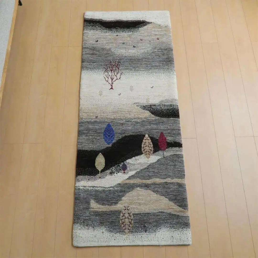  【限定1品】ギャッベ ルリバフ 207×82cm