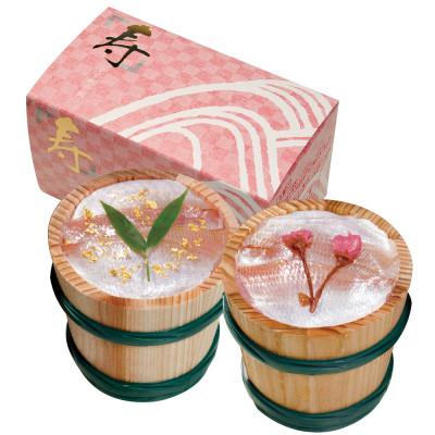 ふるさと納税 小浜市 晴れやかな金箔と桜入り熟成笹漬大樽2個入り・チルド